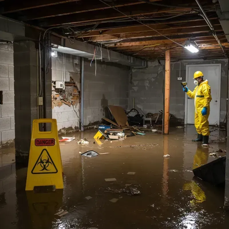 Flooded Basement Electrical Hazard in Slocomb, AL Property